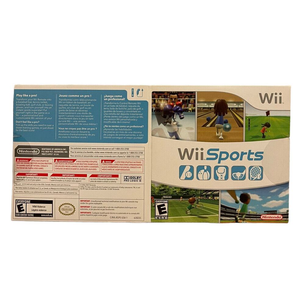 Wii Sports Nintendo Wii Game & Original Cardboard Sleeve Case! COMPLETEš® - Picture 5 of 6